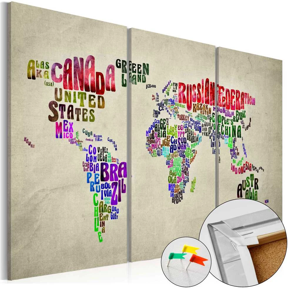 Artgeist Kamštinis paveikslas - Colorful Countries