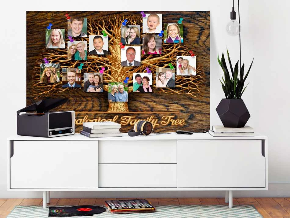 Artgeist Kamštinis paveikslas - Family Tree [Corkboard]