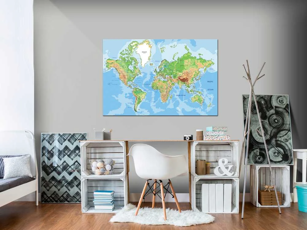 Artgeist Kamštinis paveikslas - World Geography