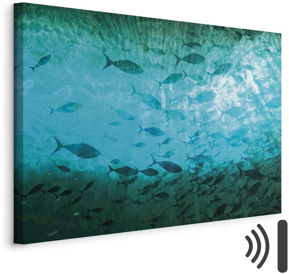 Artgeist Paveikslas - A shoal of dark fish