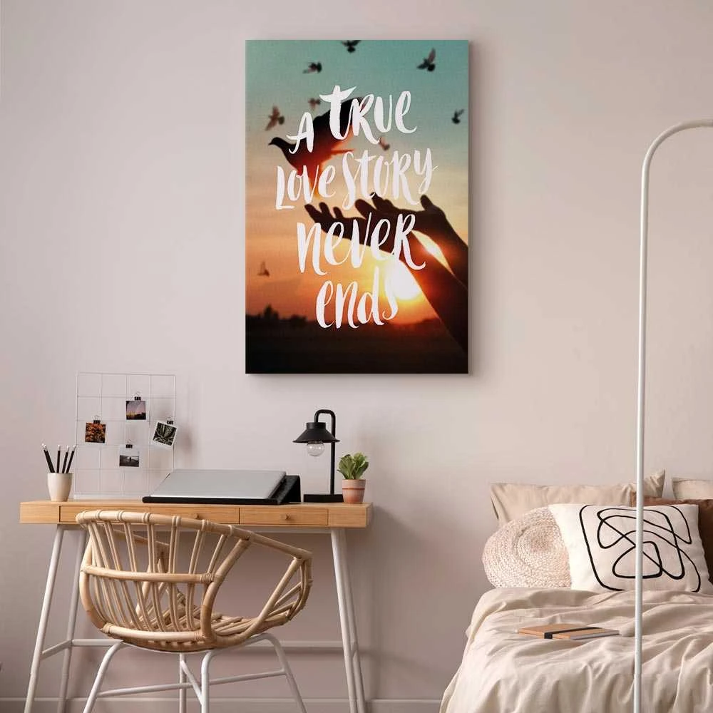 Artgeist Paveikslas - A True Love Story Never Ends (1 Part) Vertical