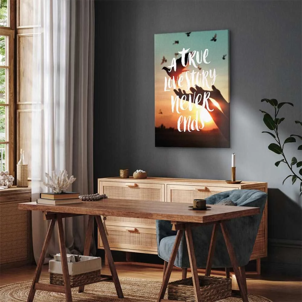 Artgeist Paveikslas - A True Love Story Never Ends (1 Part) Vertical