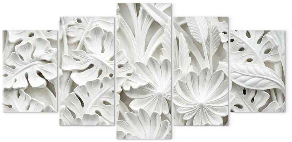 Artgeist Paveikslas - Alabaster Garden (5 Parts) Wide