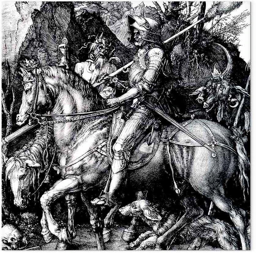 Artgeist Paveikslas - Albrecht Dürer – Knight, Death and the Devil