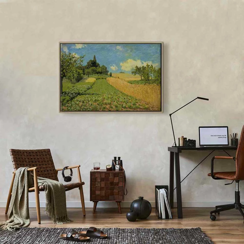 Artgeist Paveikslas - Alfred Sisley – Grain fields on the hills of Argenteuil