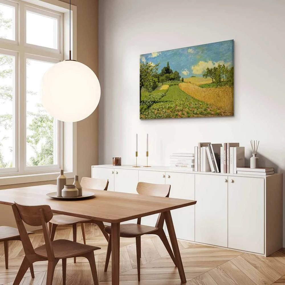 Artgeist Paveikslas - Alfred Sisley – Grain fields on the hills of Argenteuil