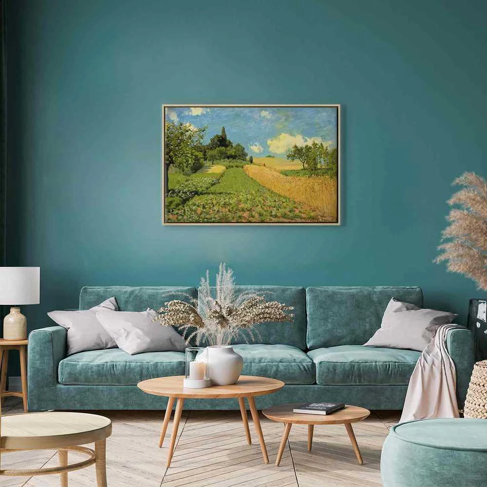 Artgeist Paveikslas - Alfred Sisley – Grain fields on the hills of Argenteuil