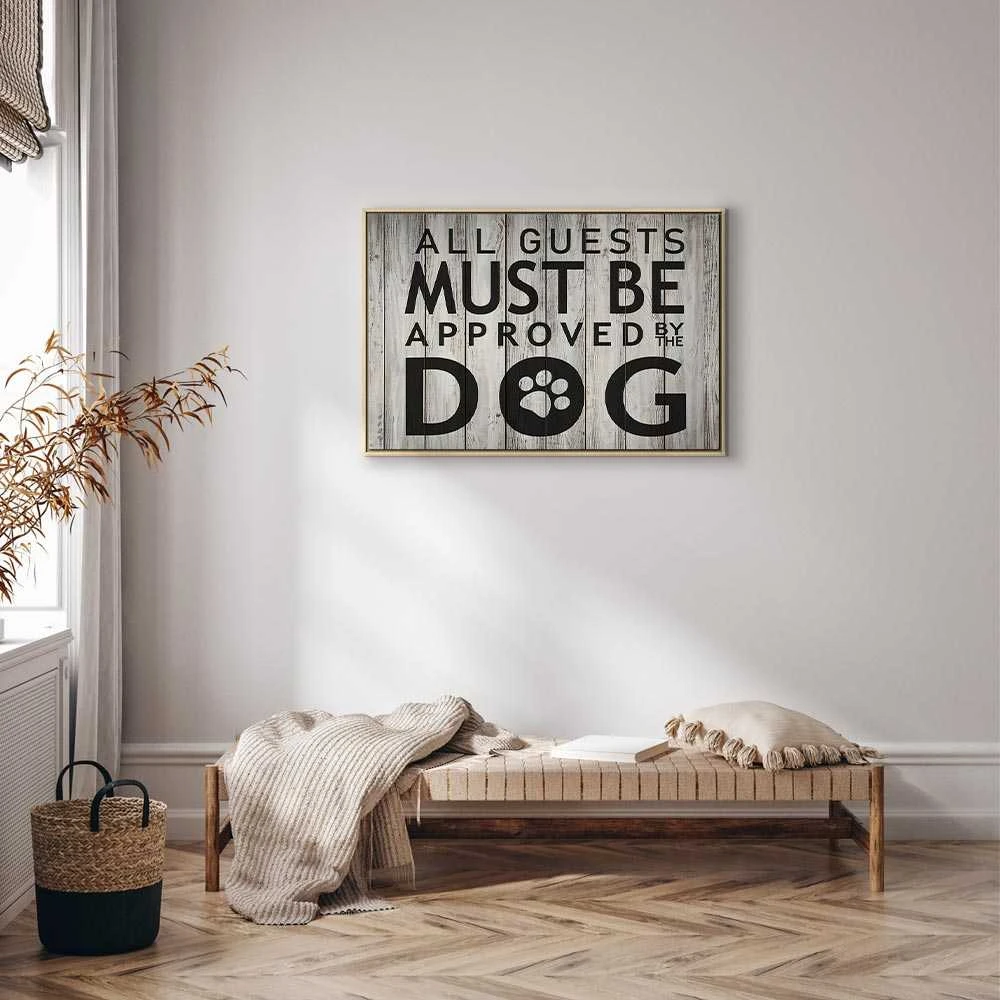 Artgeist Paveikslas - All Guests Must Be Approved by the Dog (1 Part) Wide