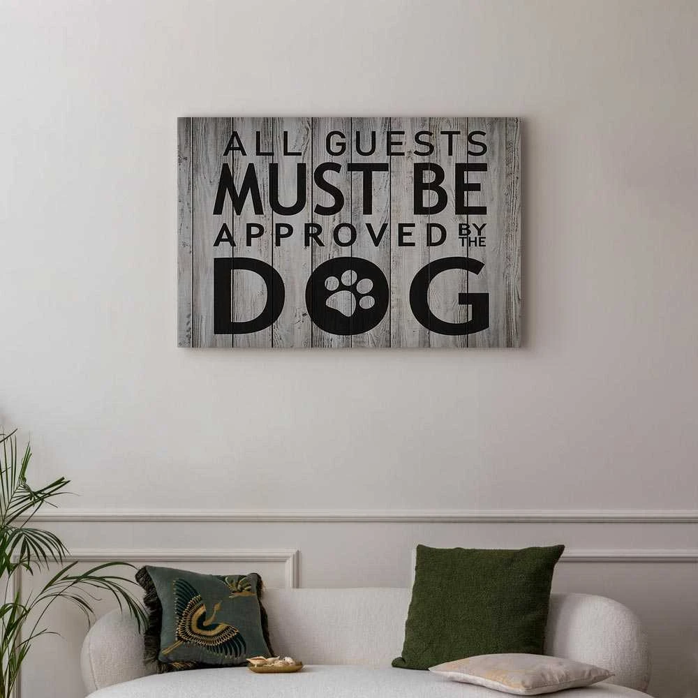 Artgeist Paveikslas - All Guests Must Be Approved by the Dog (1 Part) Wide
