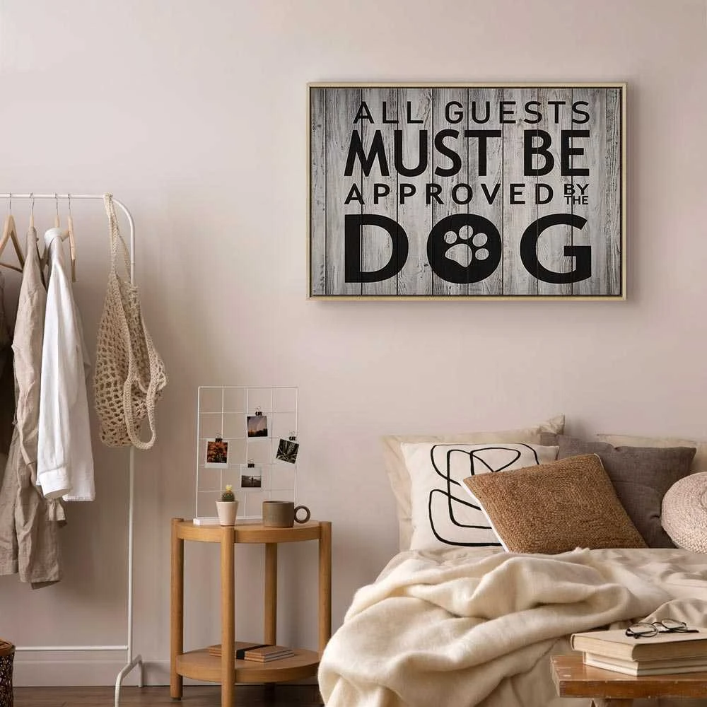 Artgeist Paveikslas - All Guests Must Be Approved by the Dog (1 Part) Wide