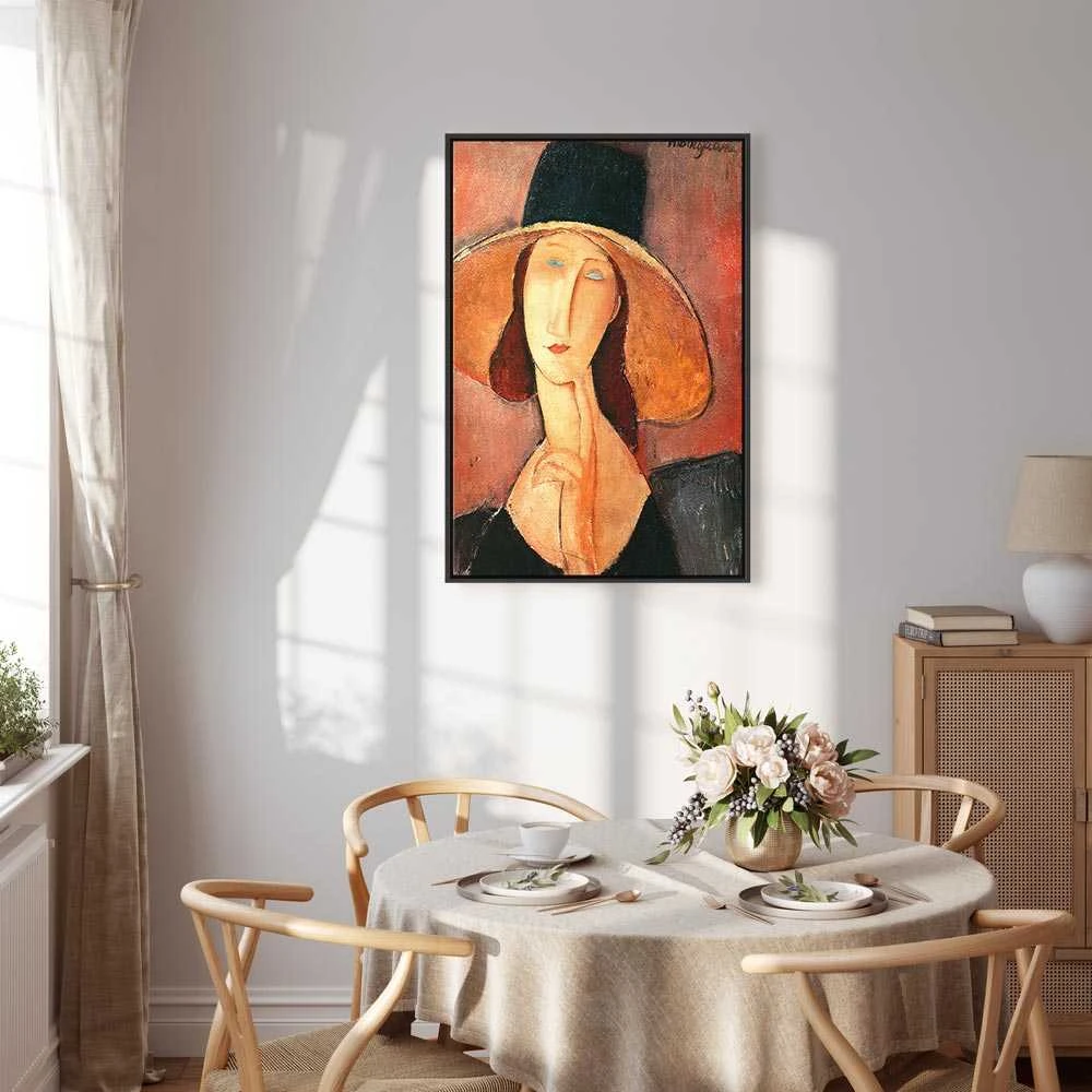 Artgeist Paveikslas - Amedeo Modigliani – Portrait of Jeanne Hebuterne in a Large Hat