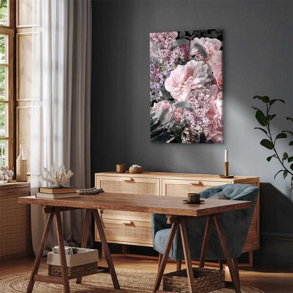 Artgeist Paveikslas - Among Flowers (1-part) - Blooming Plants in Nature's Colors