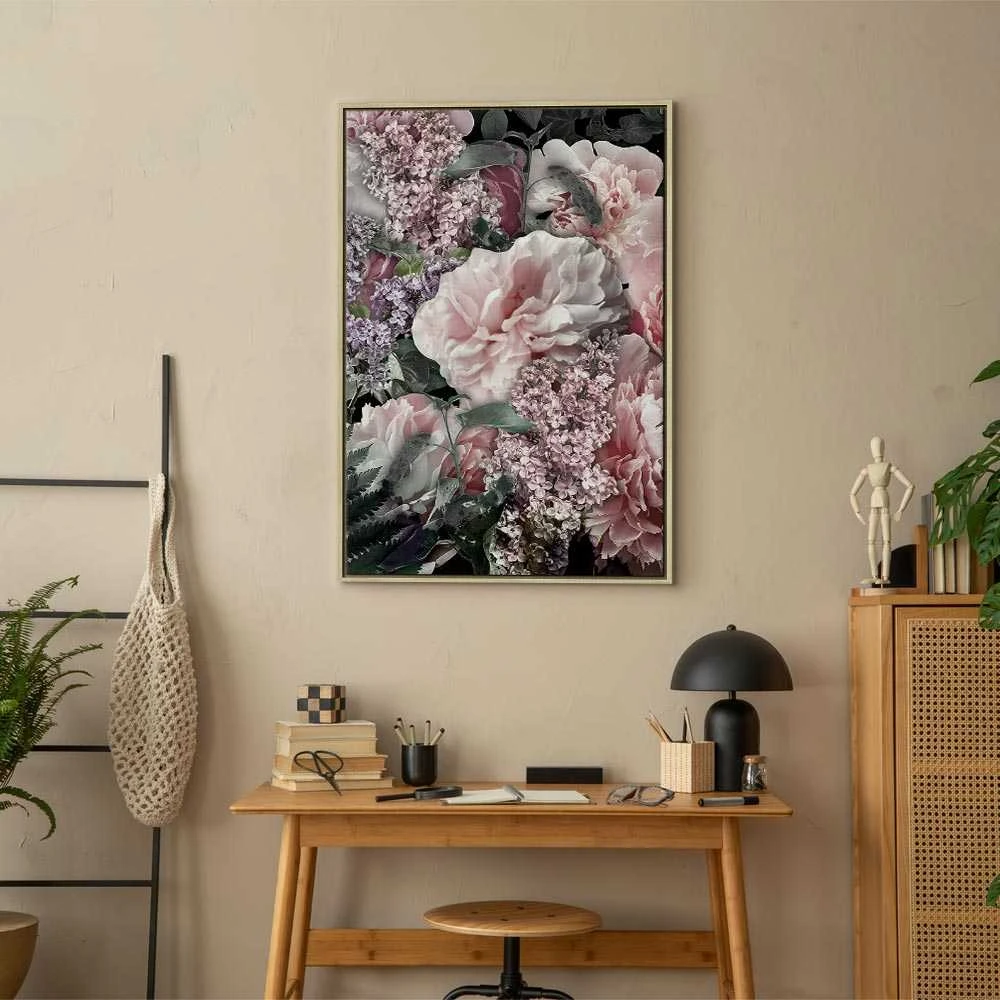 Artgeist Paveikslas - Among Flowers (1-part) - Blooming Plants in Nature's Colors
