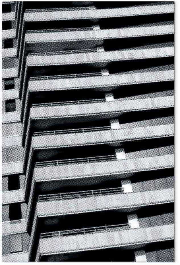 Artgeist Paveikslas - Architectural Raster (1 Part) Vertical