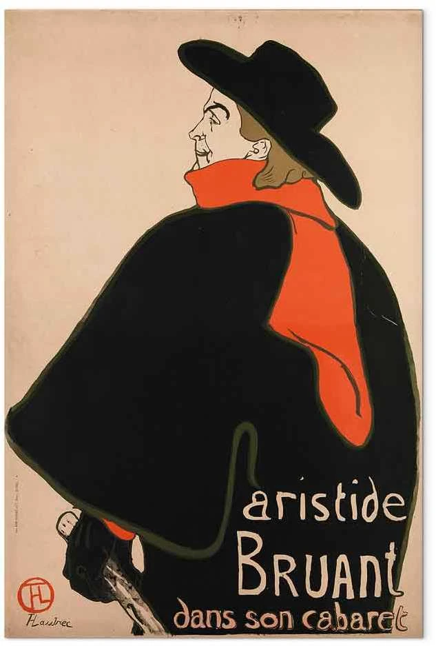 Artgeist Paveikslas - Aristide Bruant: Dans son cabaret (1 Part) Vertical