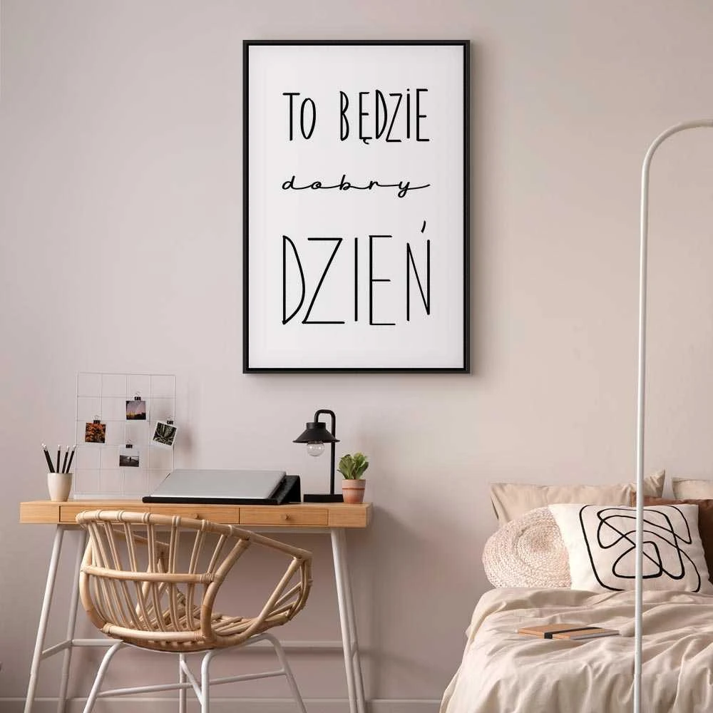 Artgeist Paveikslas - Art of Words (1-part) - Inspirational Juodas Text on Baltas