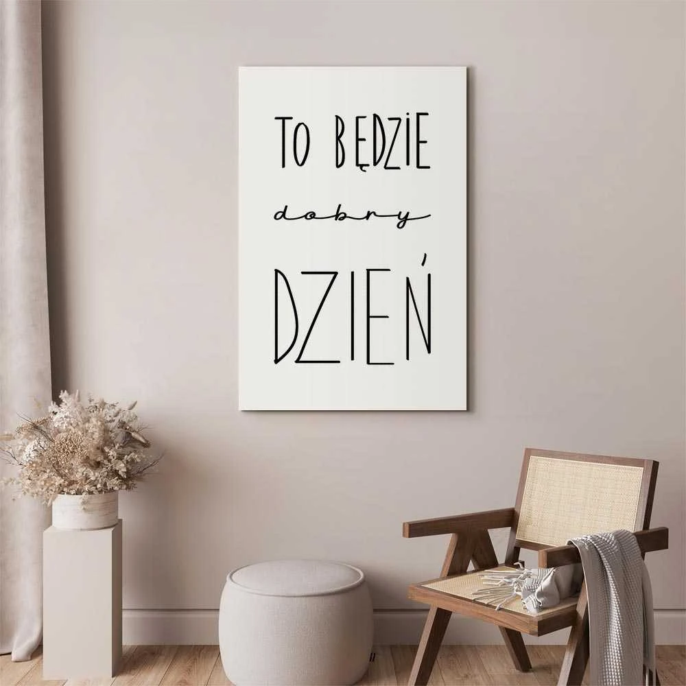 Artgeist Paveikslas - Art of Words (1-part) - Inspirational Juodas Text on Baltas
