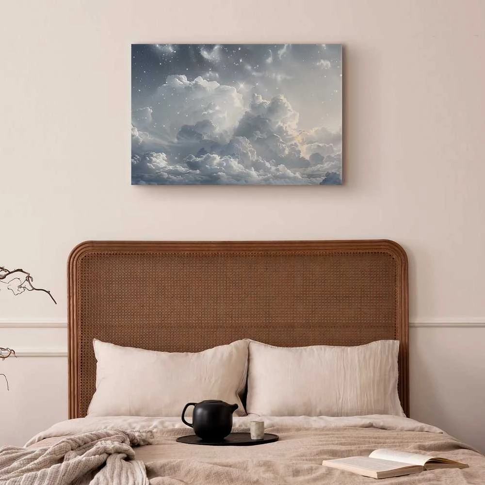 Artgeist Paveikslas - Astral Calm: Stars Scattered Over Delicate Clouds