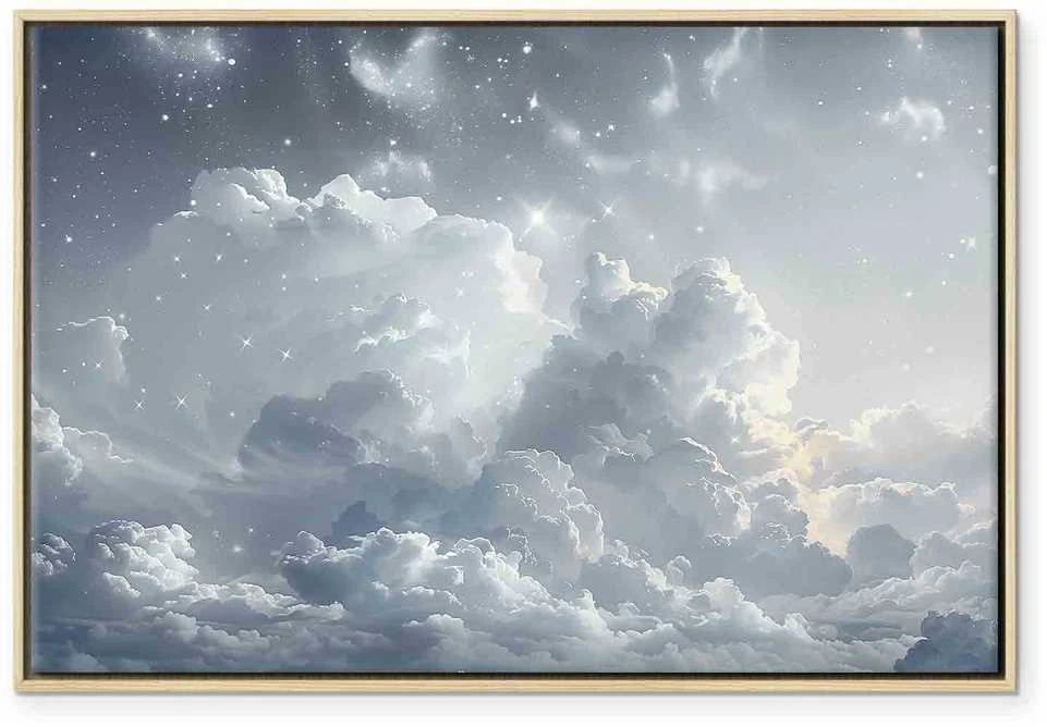 Artgeist Paveikslas - Astral Calm: Stars Scattered Over Delicate Clouds