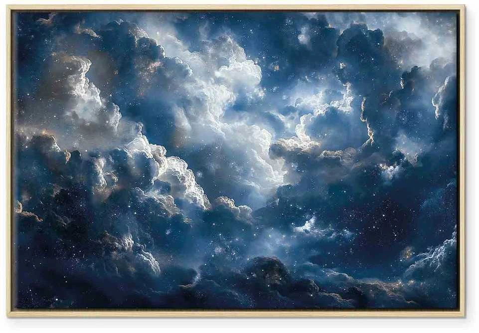 Artgeist Paveikslas - Astronomical Wonders: Clouds and Stars in Harmonious Combination