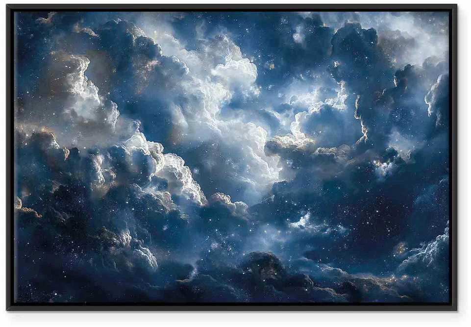 Artgeist Paveikslas - Astronomical Wonders: Clouds and Stars in Harmonious Combination