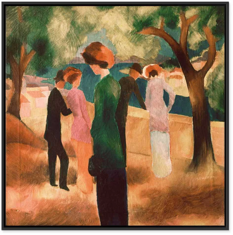Artgeist Paveikslas - August Macke – Lady in Žalias Jacket