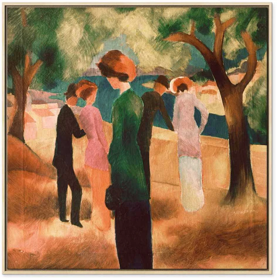 Artgeist Paveikslas - August Macke – Lady in Žalias Jacket