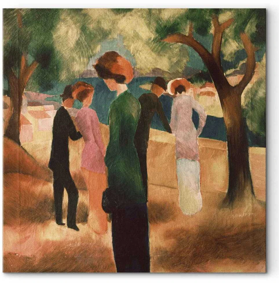 Artgeist Paveikslas - August Macke – Lady in Žalias Jacket