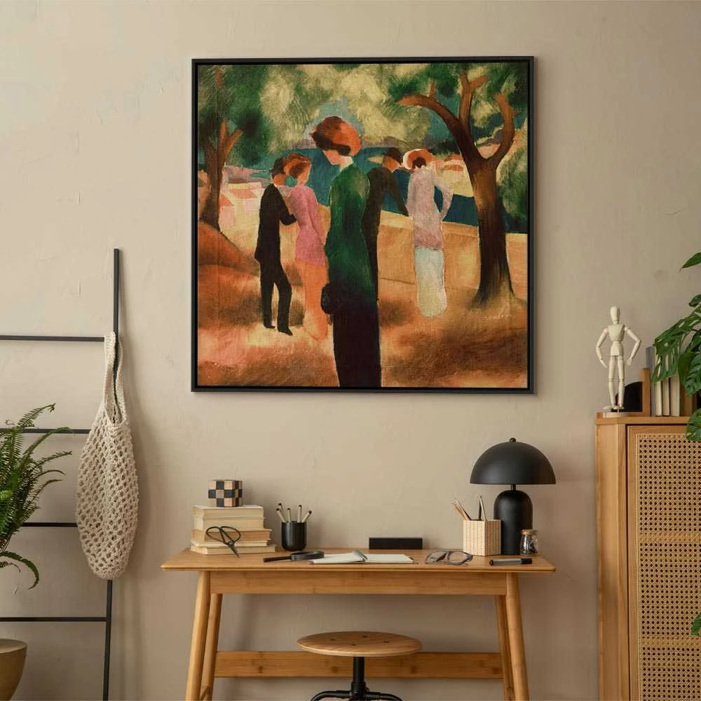 Artgeist Paveikslas - August Macke – Lady in Žalias Jacket