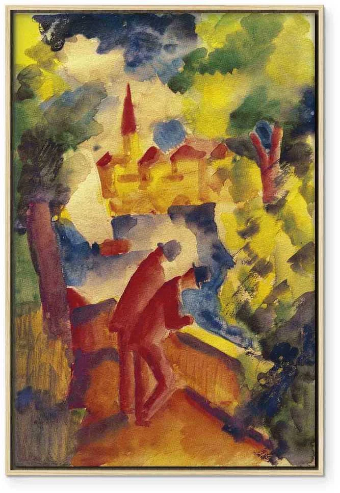 Artgeist Paveikslas - August Macke – Men on the Road by the Lake
