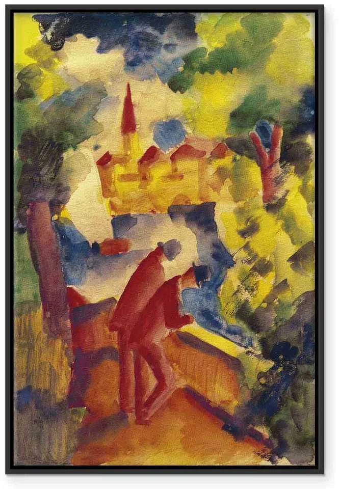 Artgeist Paveikslas - August Macke – Men on the Road by the Lake
