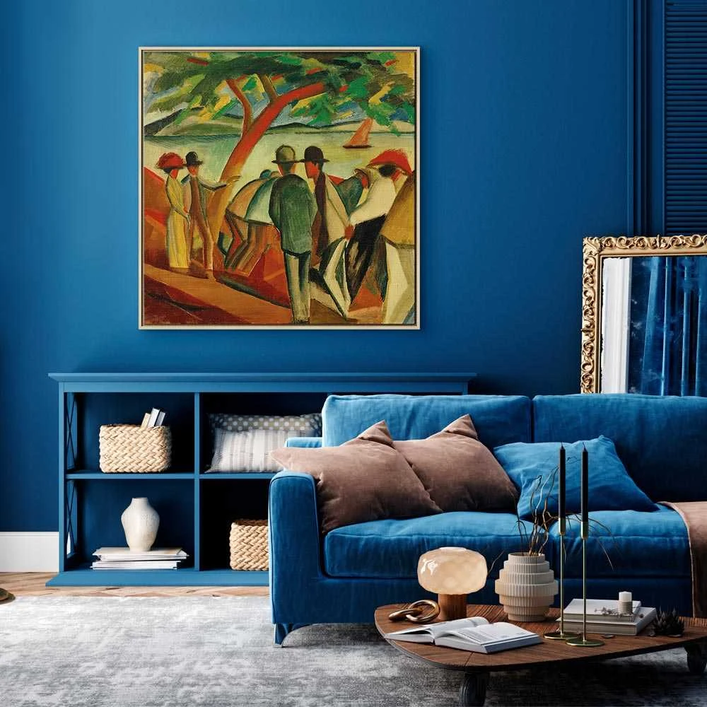 Artgeist Paveikslas - August Macke – Spaziergänger am See
