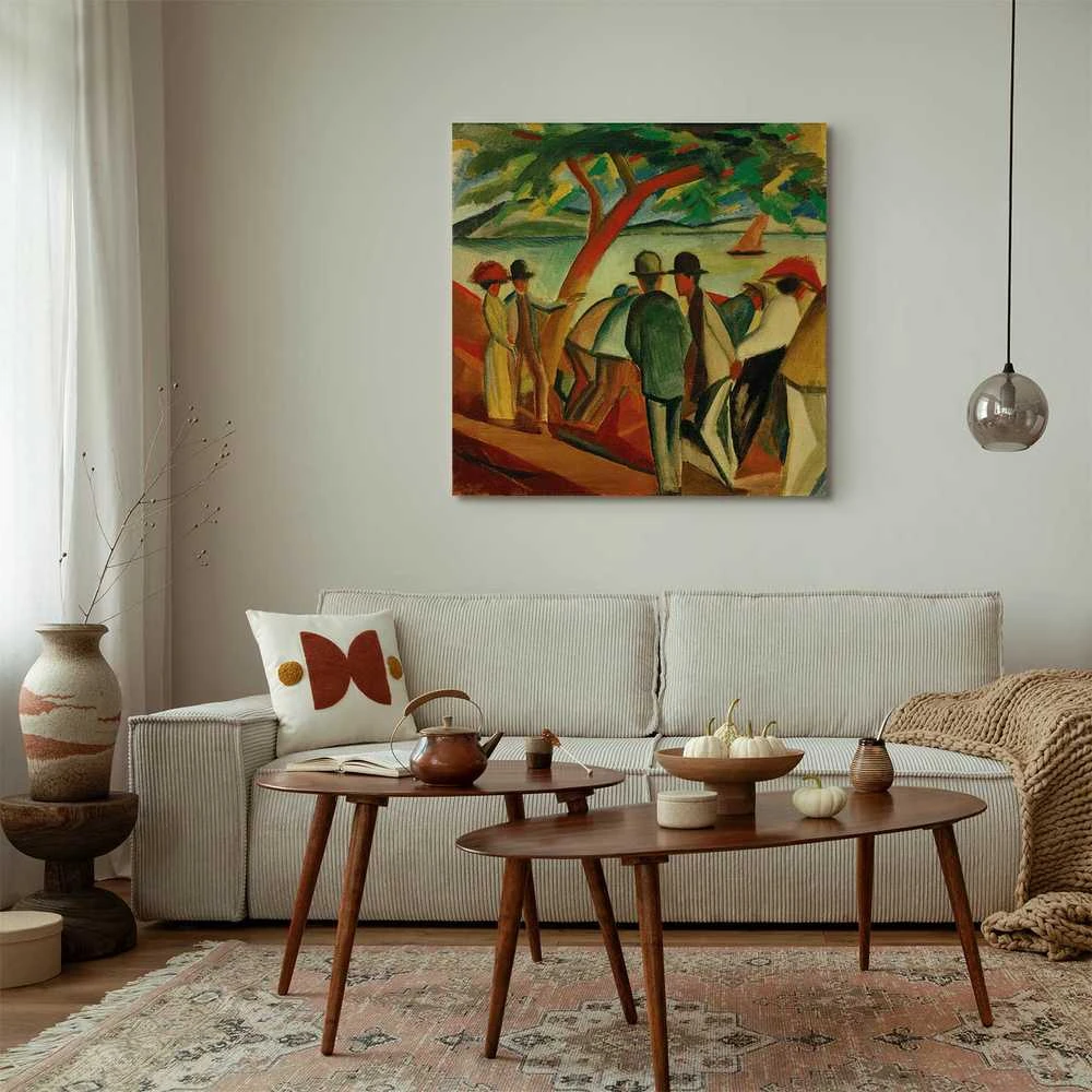 Artgeist Paveikslas - August Macke – Spaziergänger am See