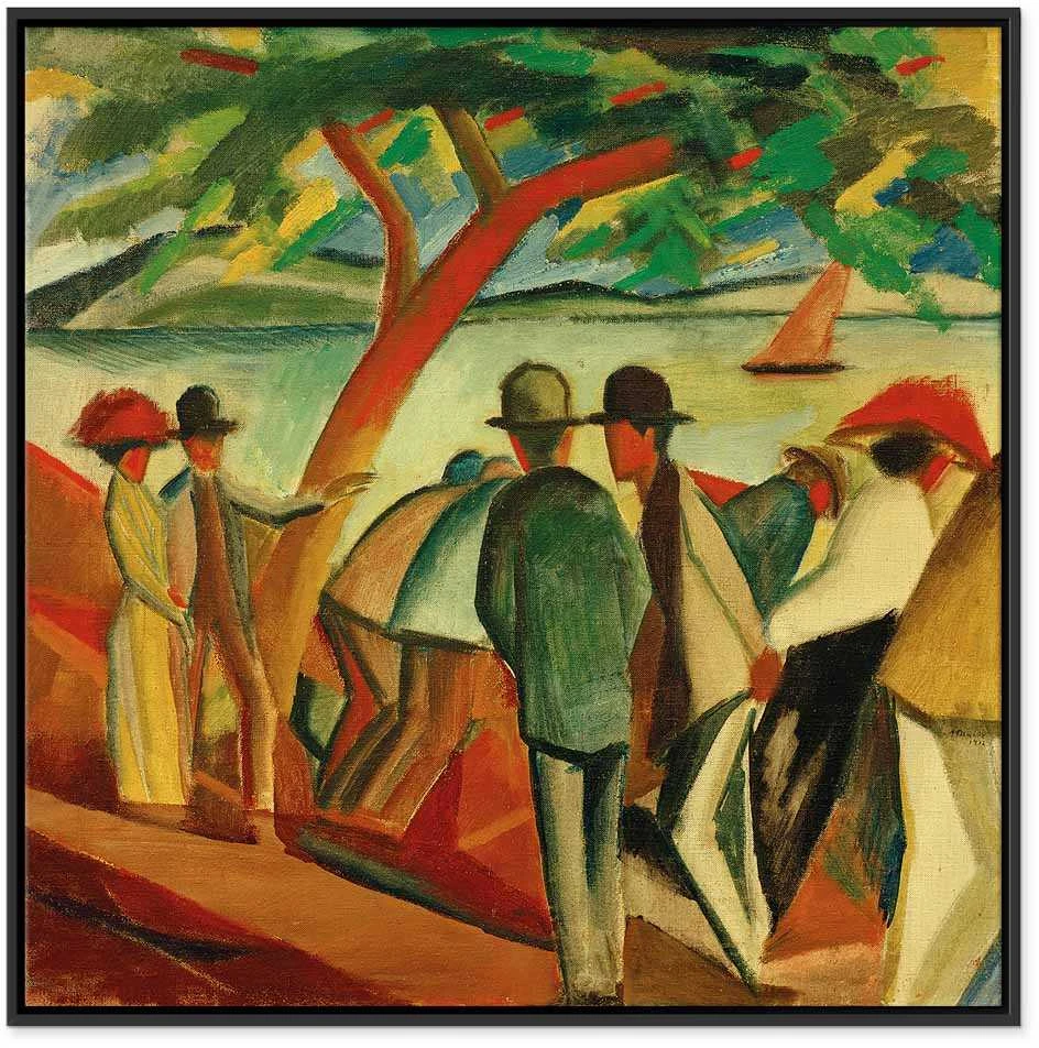 Artgeist Paveikslas - August Macke – Spaziergänger am See
