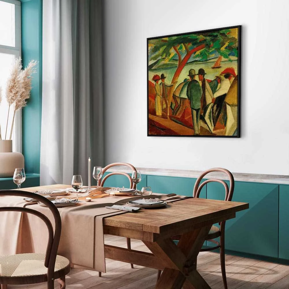Artgeist Paveikslas - August Macke – Spaziergänger am See
