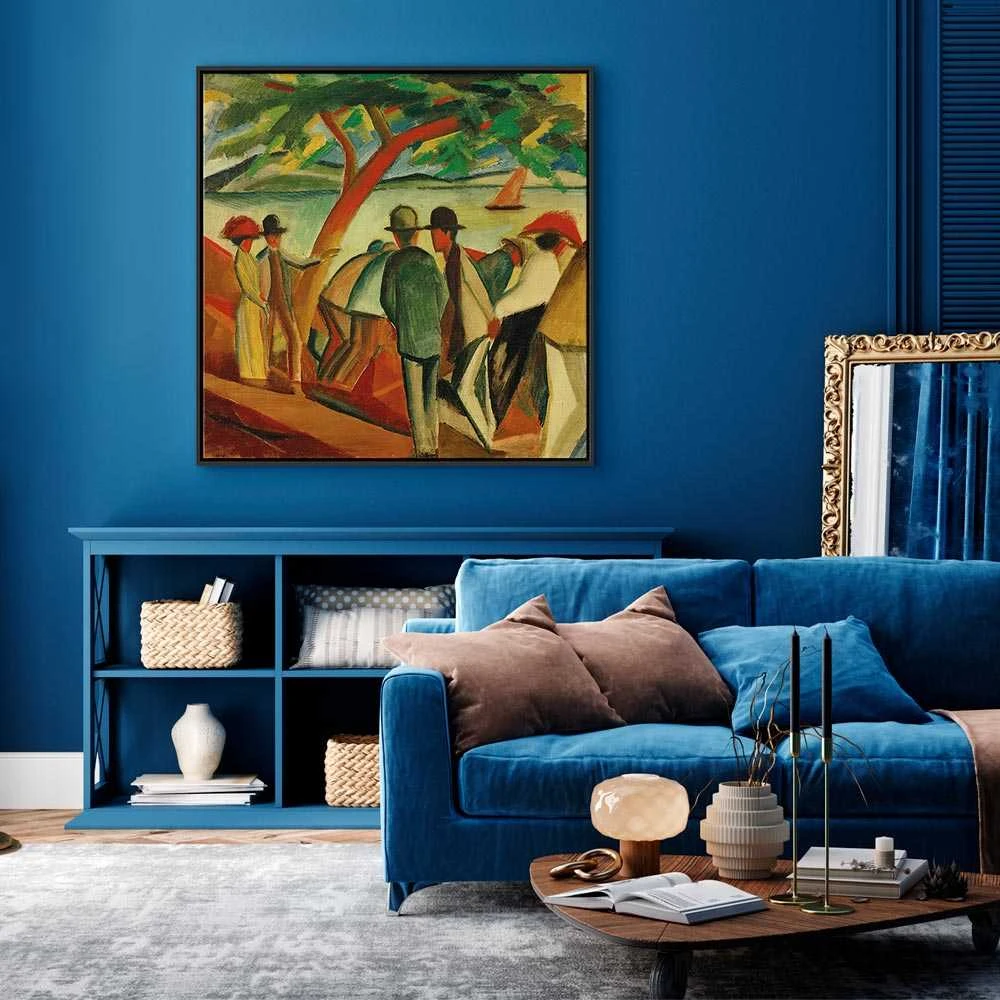 Artgeist Paveikslas - August Macke – Spaziergänger am See