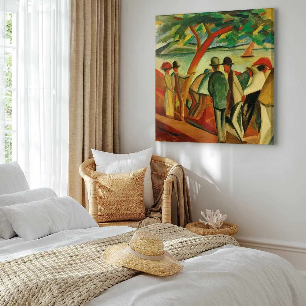 Artgeist Paveikslas - August Macke – Spaziergänger am See