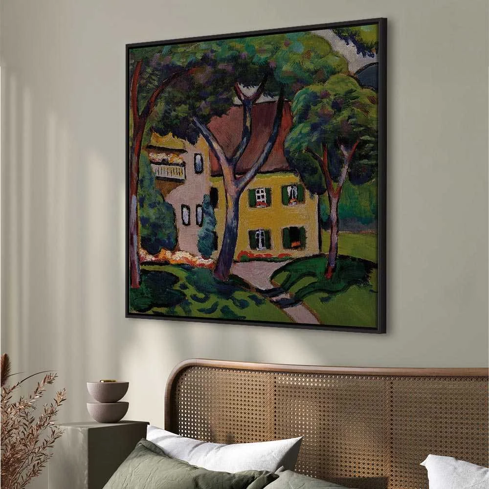 Artgeist Paveikslas - August Macke – Staudacherhaus in Tegernsee