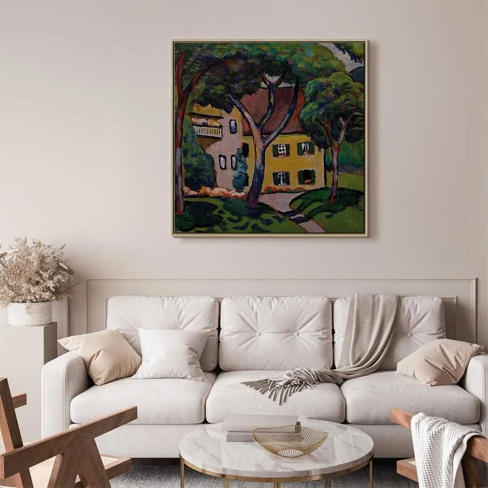 Artgeist Paveikslas - August Macke – Staudacherhaus in Tegernsee
