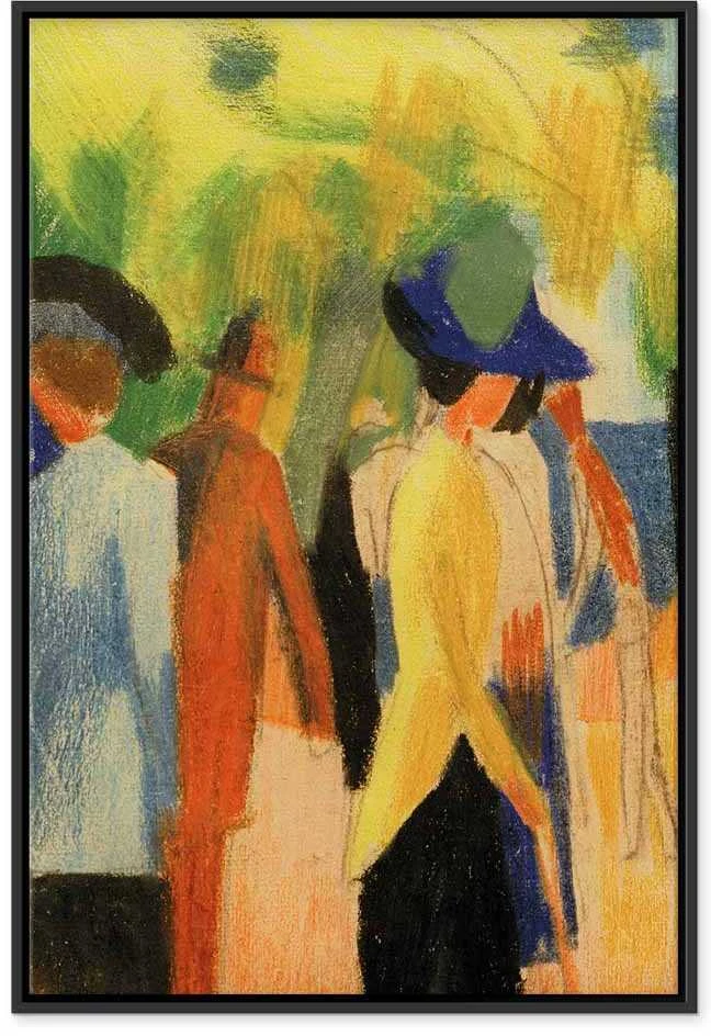 Artgeist Paveikslas - August Macke – Walker under trees (Walker in the park)