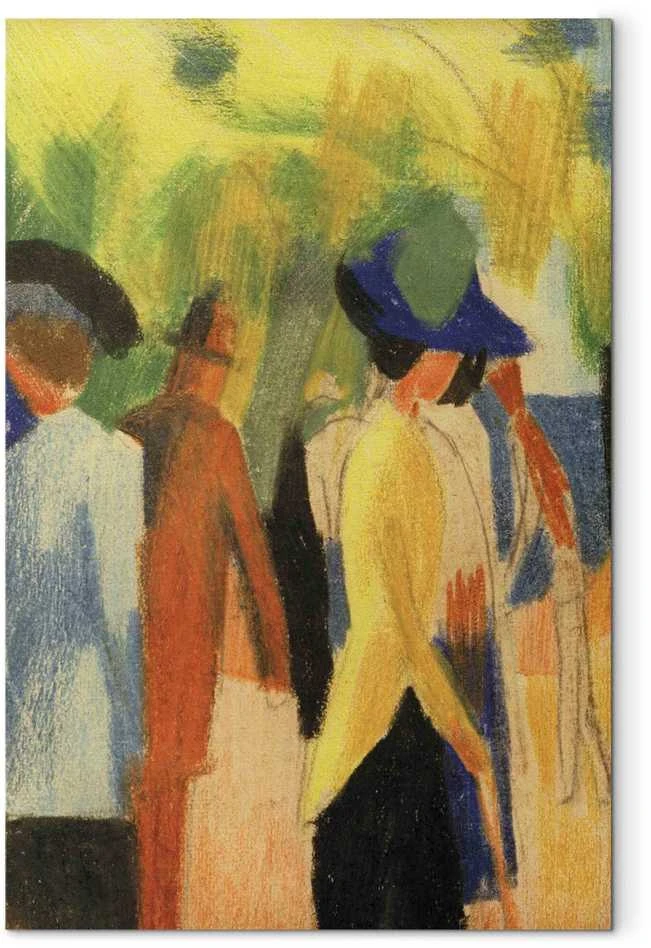 Artgeist Paveikslas - August Macke – Walker under trees (Walker in the park)