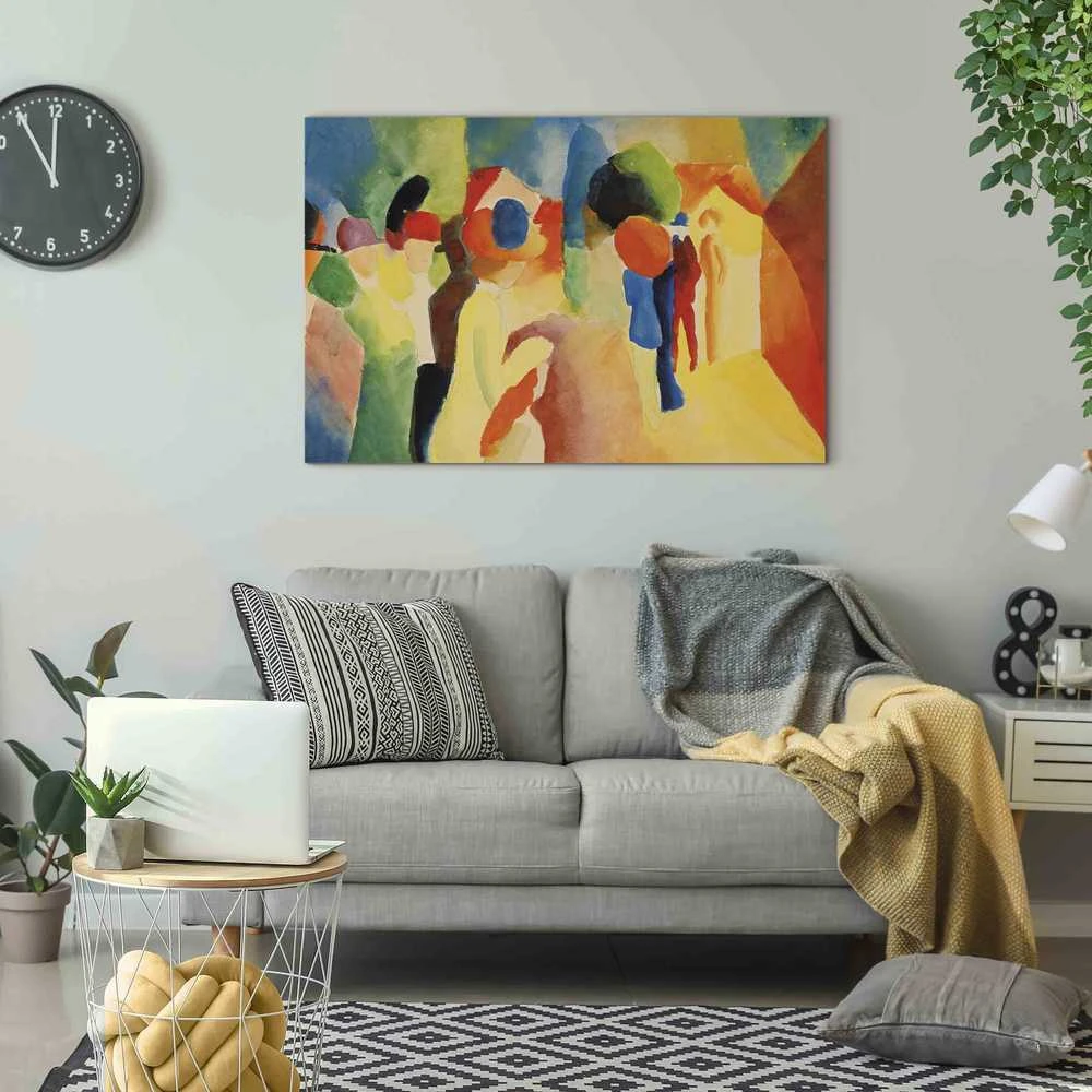 Artgeist Paveikslas - August Macke – With a Geltona Jacket
