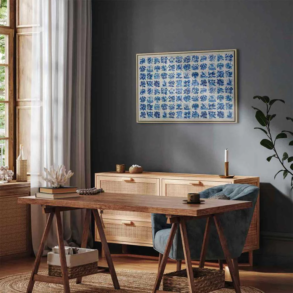 Artgeist Paveikslas - Azulejos tiles – traditional Portuguese ceramic tiles