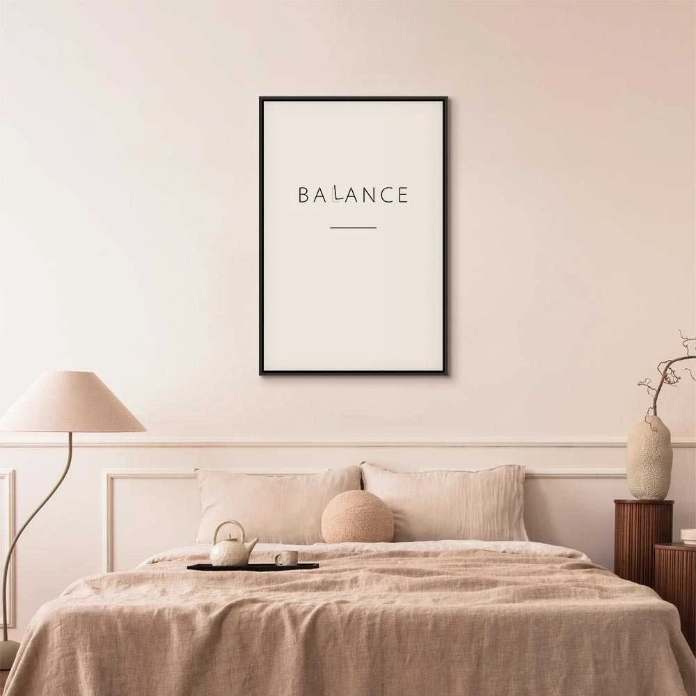 Artgeist Paveikslas - Balance of Words (1-part) - Juodas English Text on Baltas