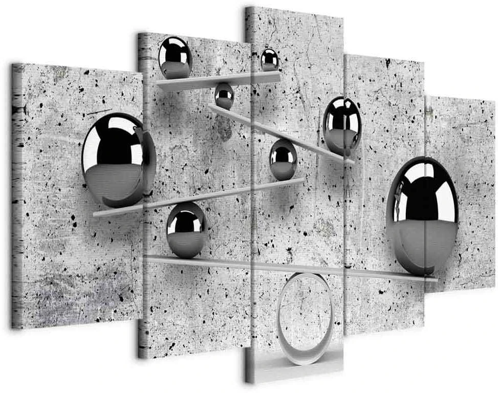 Artgeist Paveikslas - Balls and Concrete (5 Parts) Wide