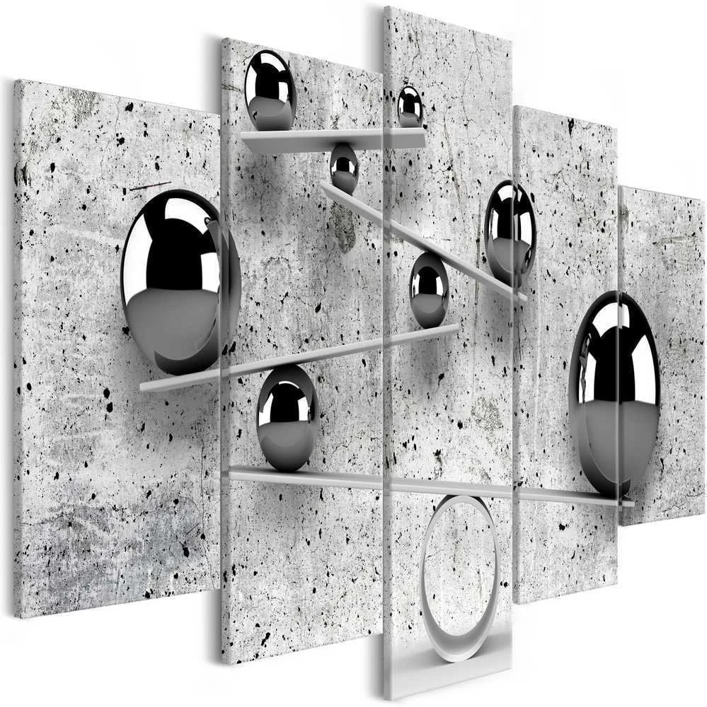Artgeist Paveikslas - Balls and Concrete (5 Parts) Wide