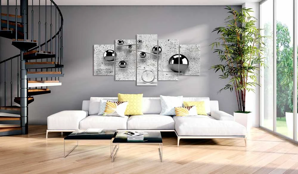 Artgeist Paveikslas - Balls and Concrete (5 Parts) Wide