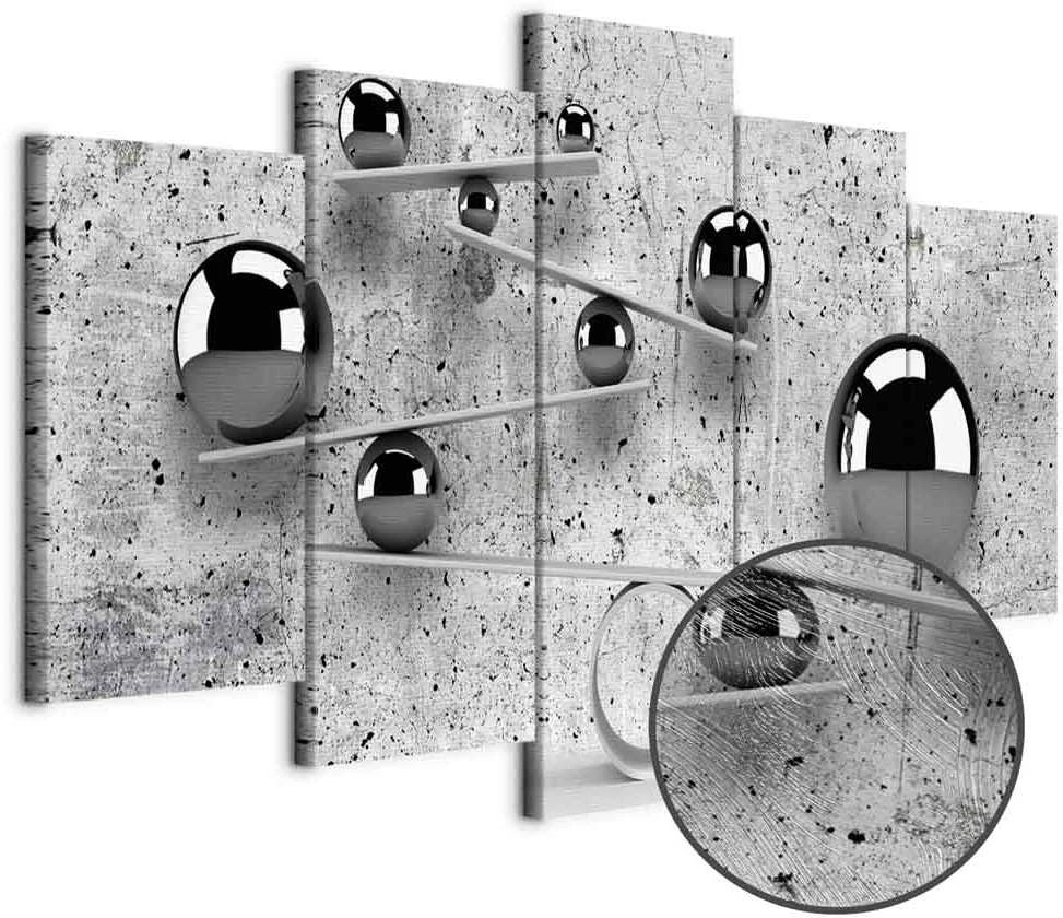Artgeist Paveikslas - Balls and Concrete (5 Parts) Wide