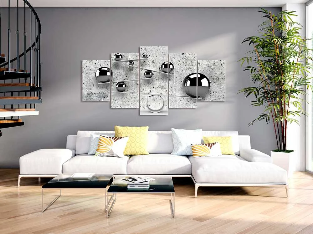 Artgeist Paveikslas - Balls and Concrete (5 Parts) Wide