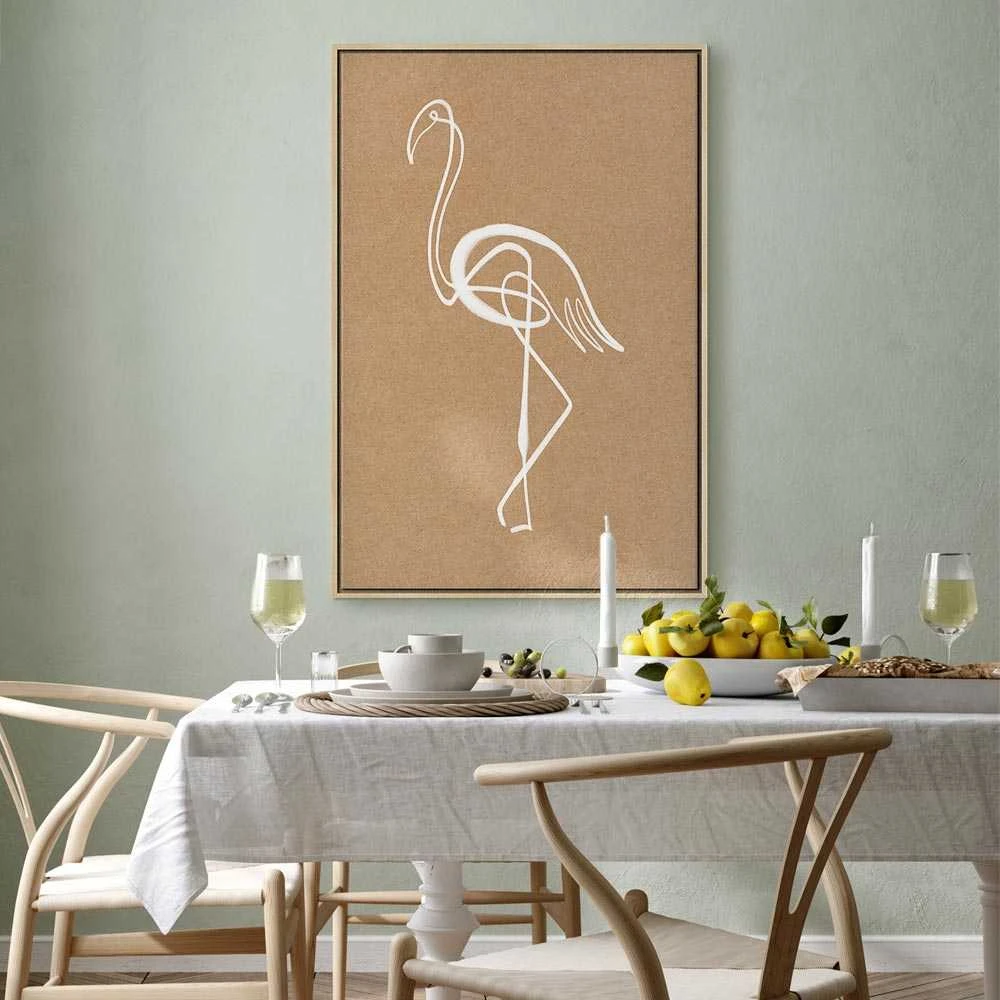 Artgeist Paveikslas - Baltas Flamingo (1 Part) Vertical